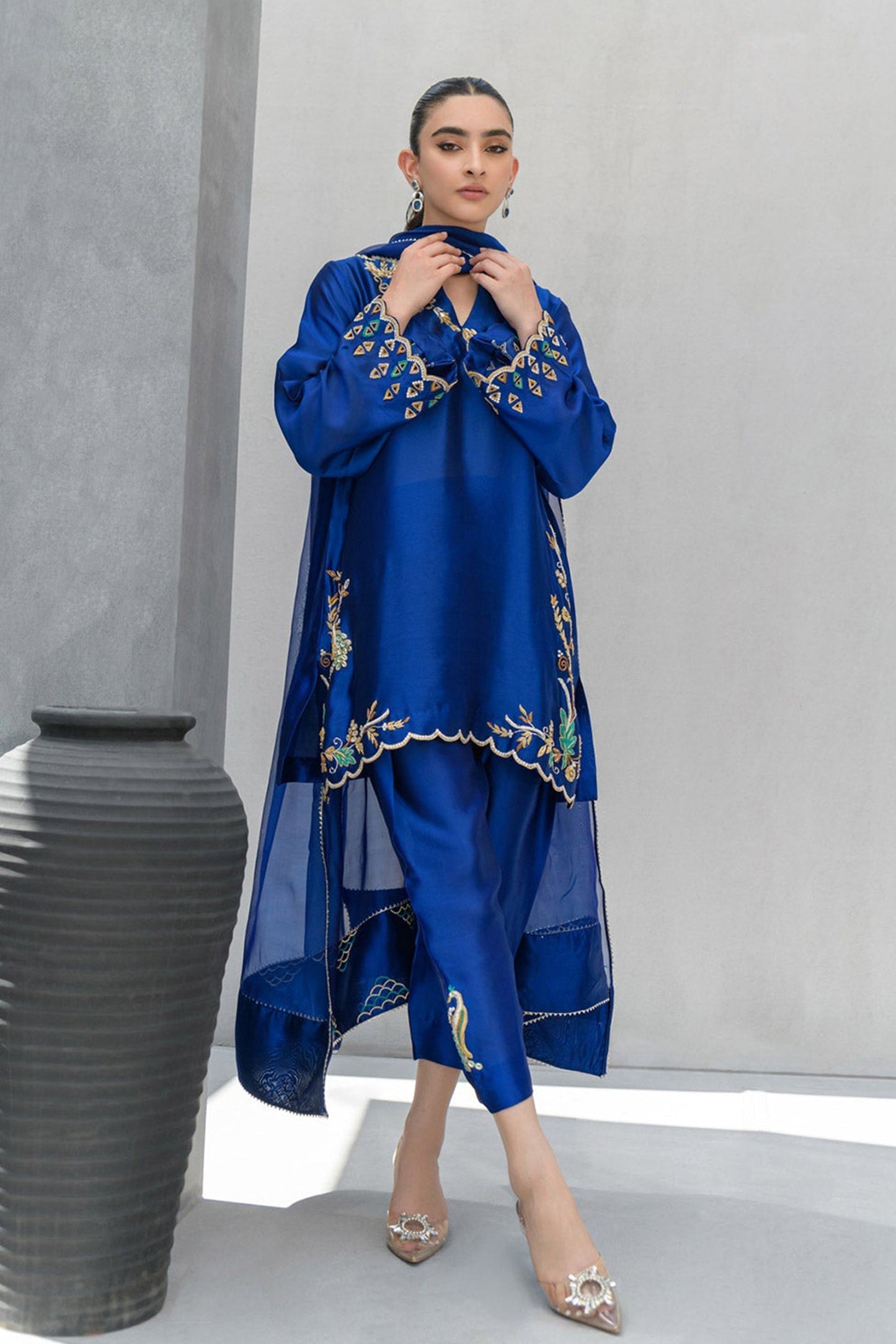 Freya,Festive Wear'24-Ocean Blue