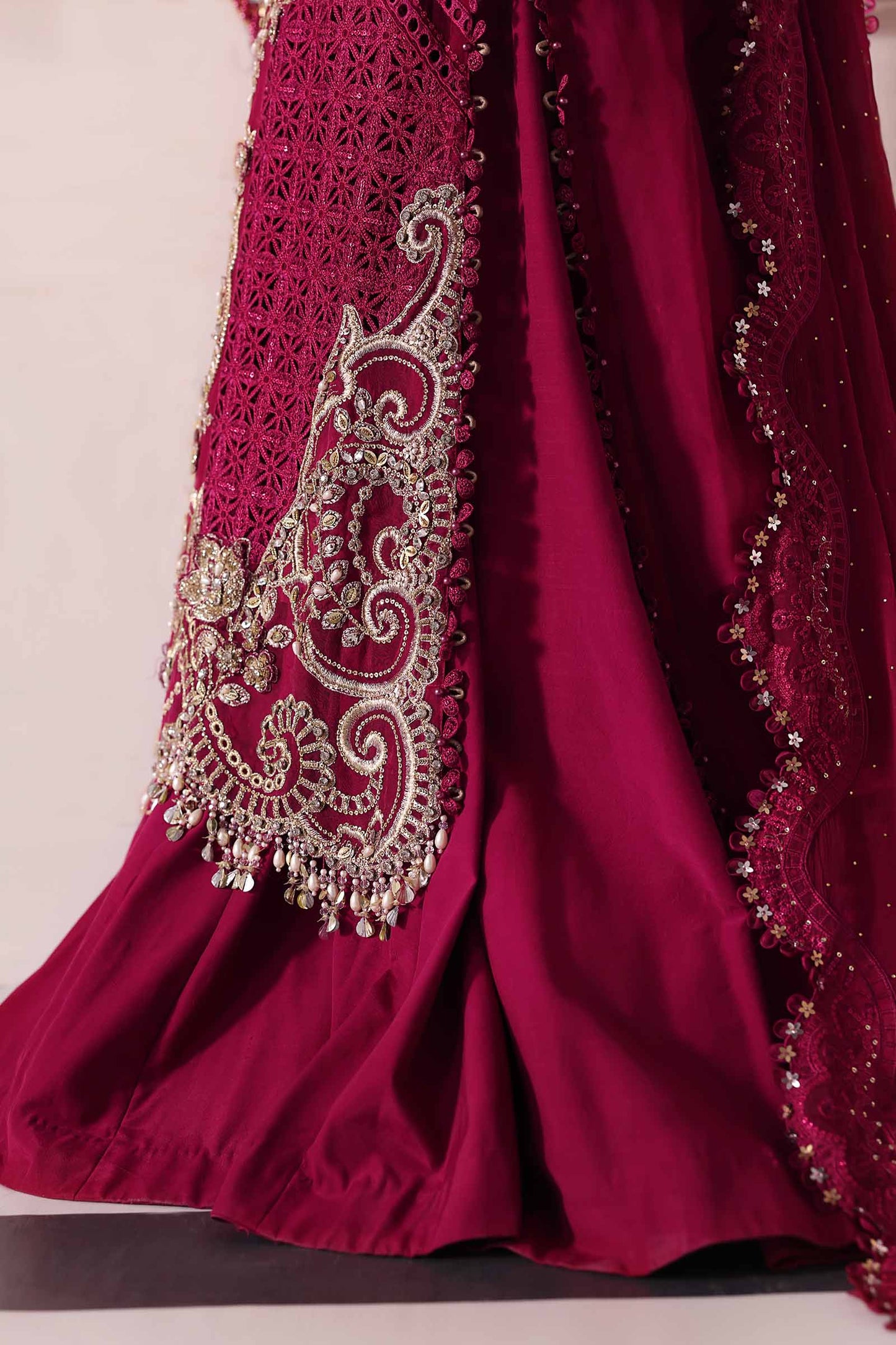 3 Piece Unstitched Embroidered Chiffon Suit | BD-3003